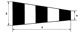 РИСУНОК. РАЗМЕРЫ ВЕТРОУКАЗАТЕЛЯ